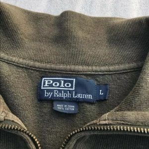 Polo By Ralph Lauren Mens L Sweatshirt Army Green
